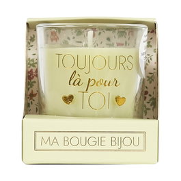 Home Deco Factory Vela Perfumada con Joya Sorpresa Colección Bougie Jazmín Flores Primavera Magnolia
