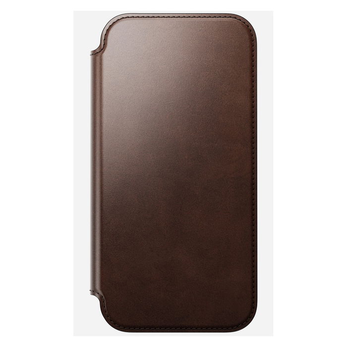Nomad Folio Leather Rustic Brown H para iPhone 17 Pro Max - Modern Nomad Folio Leather Rustic Brown H para iPhone 17 Pro Max - Modern