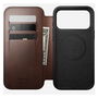 Nomad Folio Leather Rustic Brown H para iPhone 17 Pro Max - Modern