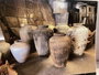 DKD Home Decor Ánfora de Terracota Verde Pieza Única Antigua