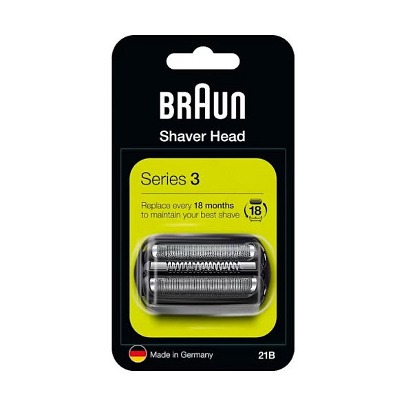 Braun Combipack 21B Cabezal de Afeitado Serie 3 Negro