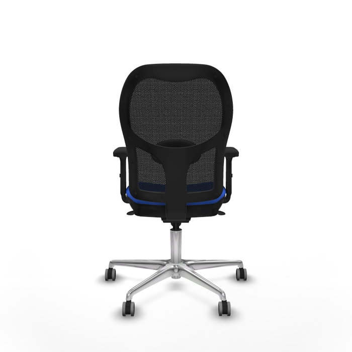 PIQUERAS Y CRESPO Silla de oficina Jorquera con mecanismo Sincro, Azul y Negro