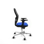 PIQUERAS Y CRESPO Silla de oficina Jorquera con mecanismo Sincro, Azul y Negro