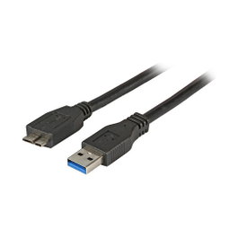 EFB Elektronik K5295SW.1 Cable USB A a Micro-USB B, 1m, Negro