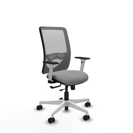 PIQUERAS Y CRESPO Silla de oficina Zulema Gris con mecanismo Sincro/Traslack