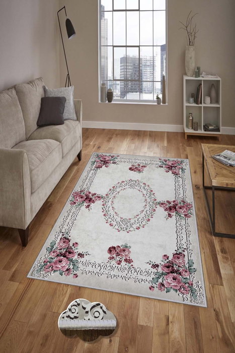Conceptum Hmnt876 Alfombra de Pasillo 100 x 150 cm, Poliéster, Impresión 3D, Antideslizante, Antibacteriana, Lavable a Máquina