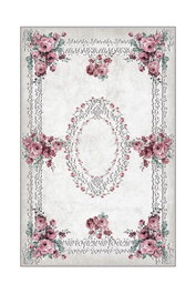 Conceptum Hmnt876 Alfombra de Pasillo 100 x 150 cm, Poliéster, Impresión 3D, Antideslizante, Antibacteriana, Lavable a Máquina