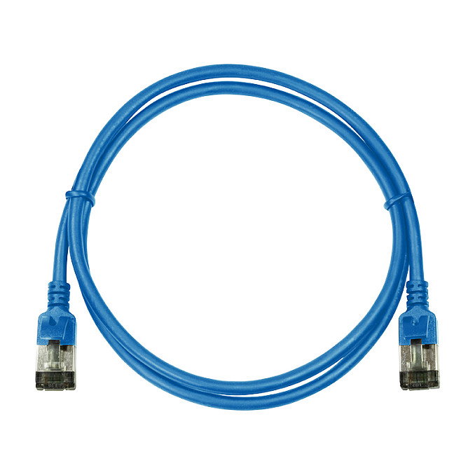 LogiLink Patch cable Cat.6A TPE SlimLine azul 0,5m LogiLink Patch cable Cat.6A TPE SlimLine azul 0,5m