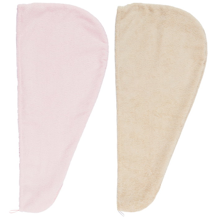 Cosmetic Club Toalla de Microfibra y Satén para el Cabello Antiencrespamiento y Absorción de Humedad