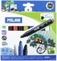 Milan Maxi Magic Caja de 10 Rotuladores con 8 Colores y 2 Mágicos