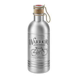 Elite Bidón de Aluminio Satinado Vintage con Tapón de Corcho - 600 ml