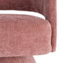 Sillón Giratorio Rosa Tejido-Madera 71 X 68 X 72 cm
