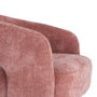 Sillón Giratorio Rosa Tejido-Madera 71 X 68 X 72 cm