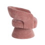Sillón Giratorio Rosa Tejido-Madera 71 X 68 X 72 cm