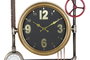 DKD Home Decor Reloj de Pared Hierro y Cristal Dorado