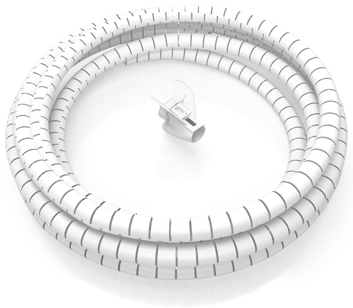 Aisens Organizador de Cables en Espiral 25mm Blanco 1.0m