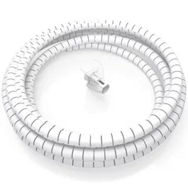 AISENS - ORGANIZADOR DE CABLE EN ESPIRAL 25MM, BLANCO, 1.0M