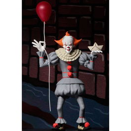 NECA Figura de Acción Pennywise It 2017 15cm con Globo 18cm