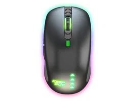 Keep Out Ratón Gaming X9CH Láser Ambidiestro USB 8200 DPI 6 Botones RGB Configurable, Negro/Verde/Gris