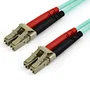 StarTech.com 450FBLCLC7 Cable de Fibra Óptica Multimodo LC/LC OM4 Aqua LSZH 7m - 50/125µm, 100 Gbps, Full Duplex, Compatible con SFP+, QSFP+, SAN, 40GBASE-SR4, 100GBASE-SR10