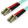 StarTech.com 450FBLCLC7 Cable de Fibra Óptica Multimodo LC/LC OM4 Aqua LSZH 7m - 50/125µm, 100 Gbps, Full Duplex, Compatible con SFP+, QSFP+, SAN, 40GBASE-SR4, 100GBASE-SR10