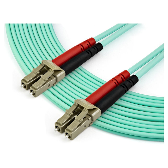 StarTech.com Cable de Fibra Óptica Multimodo OM4 LC/UPC a LC/UPC 7m Aqua