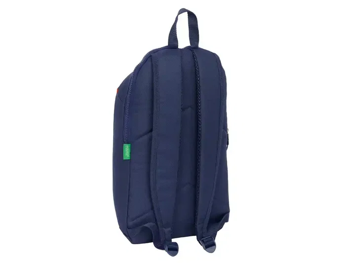 Safta Mini Mochila Benetton Flag con Cremallera Vertical