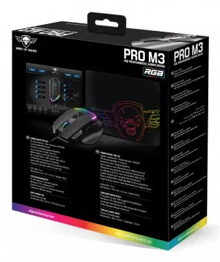 Spirit of gamer Pro-M3 RGB Ratón gaming hasta 7200 DPI
