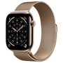 Apple Watch Series 11 GPS + Cellular 46 mm Titanio Dorado con Correa Milanese Loop dorada S/M