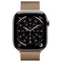 Apple Watch Series 11 GPS + Cellular 46 mm Titanio Dorado con Correa Milanese Loop dorada S/M