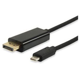 S-Impuls Cable Adaptador DisplayPort a USB-C 4K 60Hz 1,8m Negro