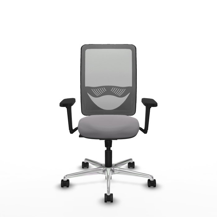 PIQUERAS Y CRESPO Silla de oficina Zulema Gris con mecanismo Sincro