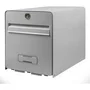 Burg Wachter Buzón de Acero Galvanizado con 2 Puertas y Cerradura de Correo - Gris