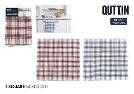 Inde Paños de Cocina de Algodón Squares 50x50 cm Pack de 24 Unidades