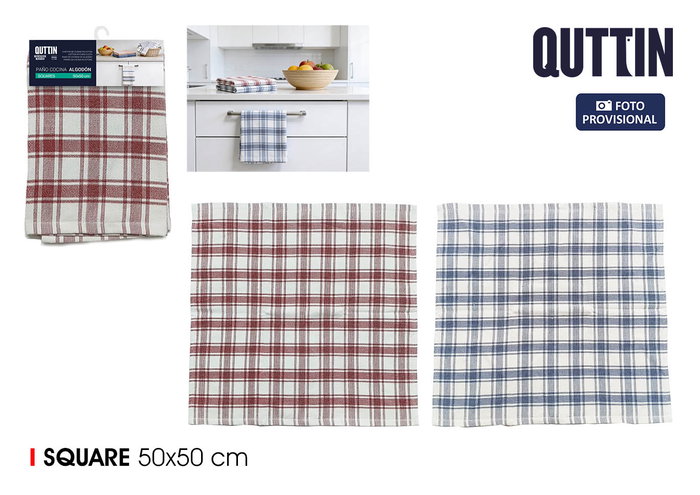 Inde Paños de Cocina de Algodón Squares 50x50 cm Pack de 24 Unidades Inde Paños de Cocina de Algodón Squares 50x50 cm Pack de 24 Unidades