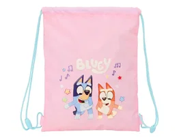 Safta Saco Plano Bluey Dance 340x260x10 mm, Saquitos