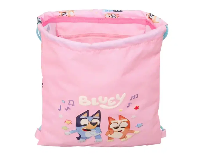 Safta Saco Plano Bluey Dance 340x260x10 mm, Saquitos