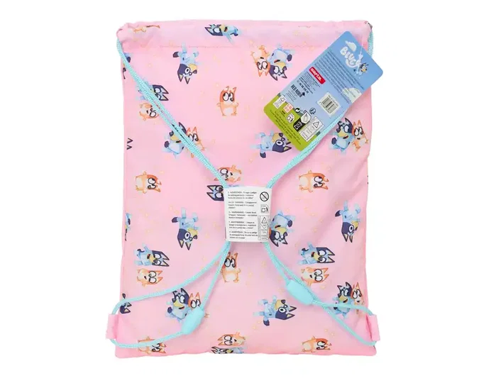 Safta Saco Plano Bluey Dance 340x260x10 mm, Saquitos