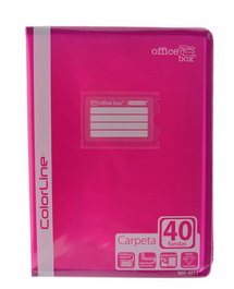 Carpeta Fundas (Tarifario) Office Box Pp A4 Colorline 40 F. (Set de 12)