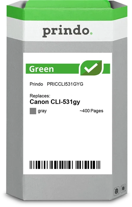 Prindo Cartucho de tinta Gris PRICCLI531GYG Green Prindo Cartucho de tinta Gris PRICCLI531GYG Green