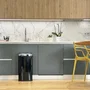 Kitchen Move Papelera de Cocina Automática con Sensor LARGO - 42 L - Acero Inoxidable Negro - 32x25x64 cm