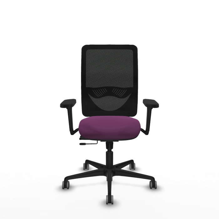 PIQUERAS Y CRESPO Silla de Oficina Zulema Morada con Brazos 3D