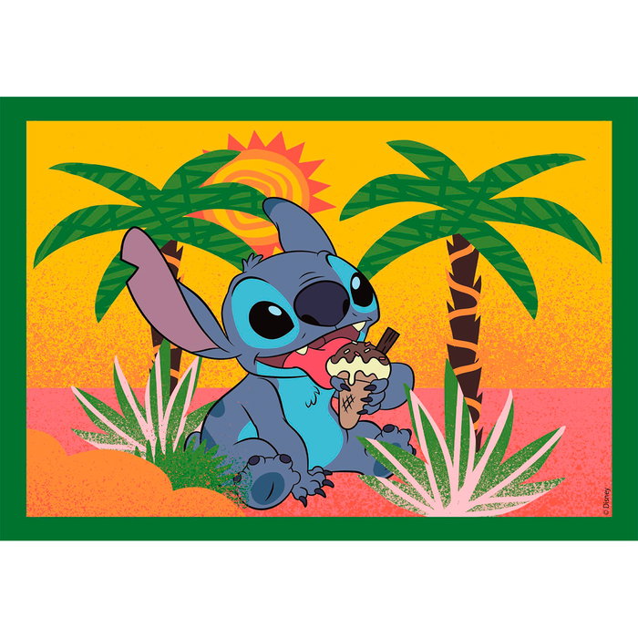 Clementoni Puzzle Progresivo Disney Stitch 4 en 1 de 12, 16, 20 y 24 Piezas - Ref. 21745