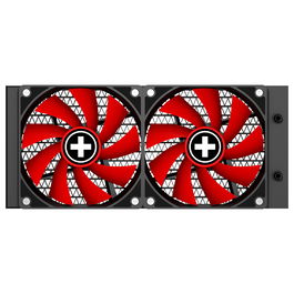 Xilence Performance A+ LiQuRizer LQ240 - Sistema de Refrigeración Líquida AIO para CPU, 240 mm, 2 Ventiladores PWM 120 mm, Negro con LED