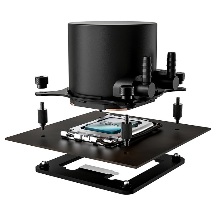 Xilence Performance A+ LiQuRizer LQ240 - Sistema de Refrigeración Líquida AIO para CPU, 240 mm, 2 Ventiladores PWM 120 mm, Negro con LED