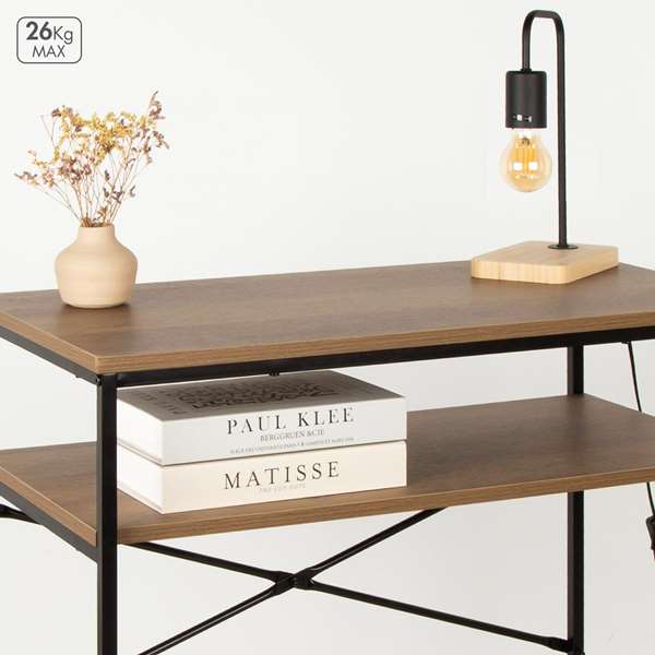 Color Baby Max Home Escritorio Compacto 77x40x75 cm Hierro y MDF