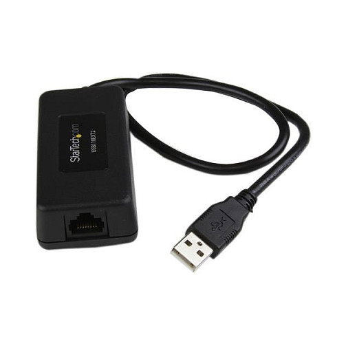 StarTech Extensor USB 1.1 de 1 Puerto por Cat5/Cat6 hasta 40m - Transmisor/Receptor Negro - CE/FCC/REACH