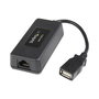 StarTech Extensor USB 1.1 de 1 Puerto por Cat5/Cat6 hasta 40m - Transmisor/Receptor Negro - CE/FCC/REACH