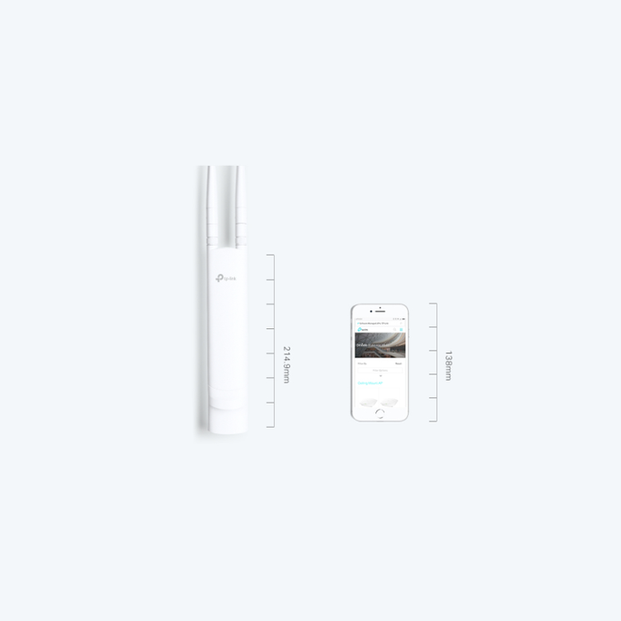 TP-Link EAP113-Outdoor Punto de Acceso WiFi 300 Mbps PoE para Exterior Blanco IP65 Montaje en Pared y Mástil TP-Link EAP113-Outdoor Punto de Acceso WiFi 300 Mbps PoE para Exterior Blanco IP65 Montaje en Pared y Mástil