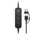 HP Poly Mission 625 Stereo USB Wired Headset Negro